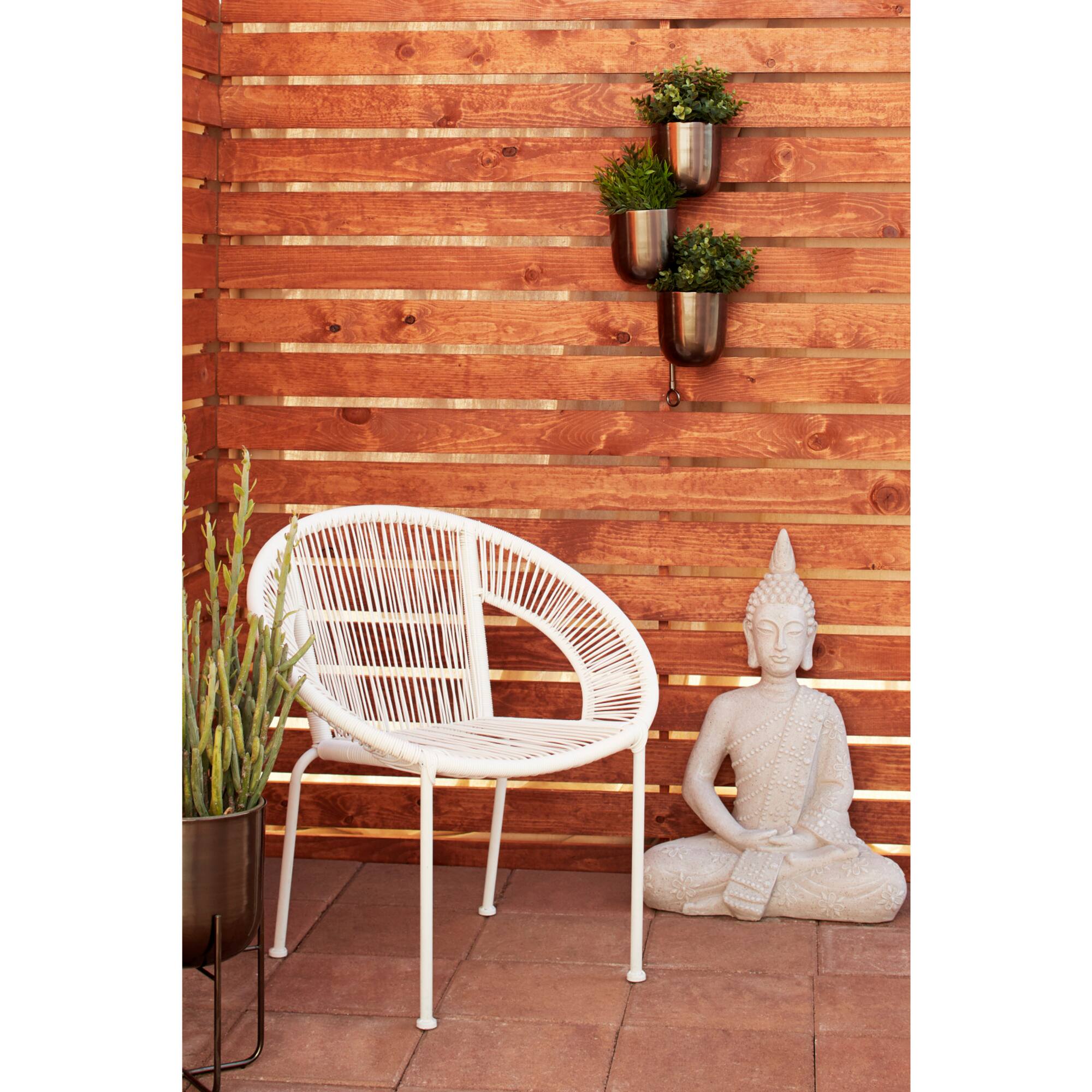 25" Dark Silver Metal Contemporary 3-Pot Hanging Planter